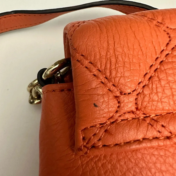 Calvin Klein Quilted Small Crossbody Bag Salmon Colored - Picture 6 of 8